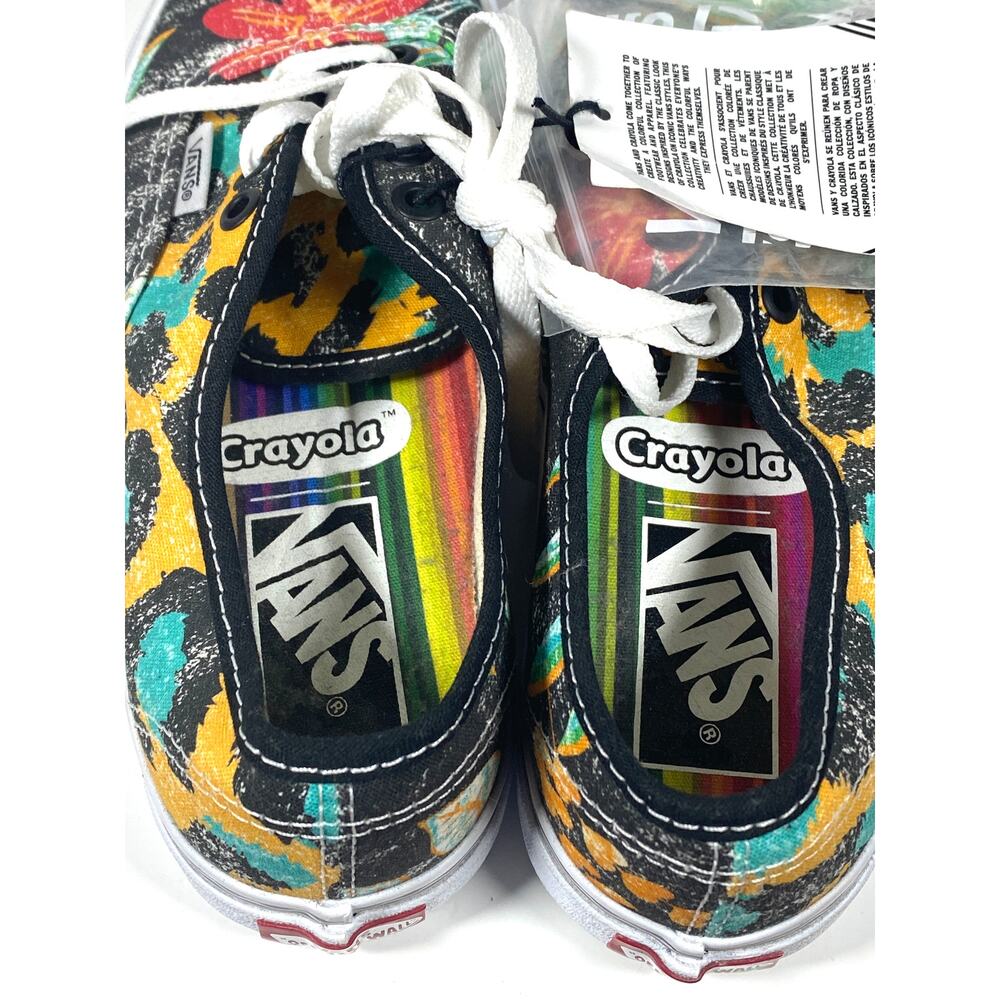 Vans Off The Wall x Crayola Low Top Skate Shoes Men 3.5 Womens 5 Colorful NWOB - Picture 3 of 10